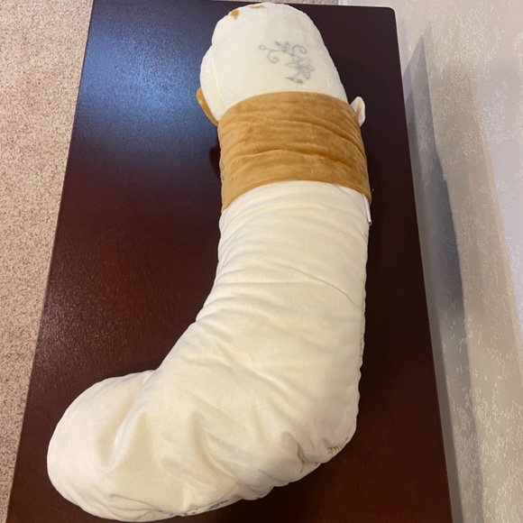 Temptations Christmas Stocking And Throw Blanket Set Cream And Poinsettia - Picture 5 of 5